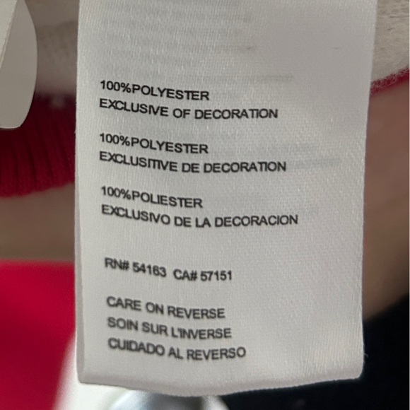 Tommy Hilfiger Red and Cream Sherpa 49ers Pullover - Picture 5 of 7